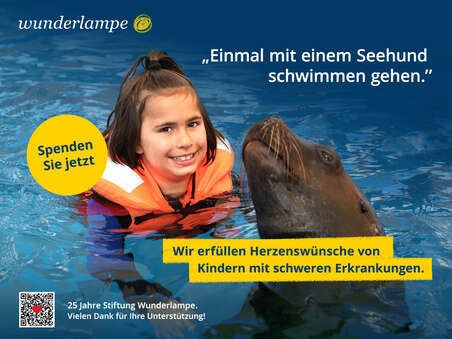 Flyer quer - Stiftung Wunderlampe