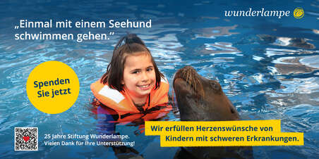 Flyer quer- Stiftung Wunderlampe