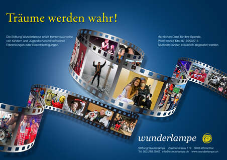 Flyer quer - Stiftung Wunderlampe