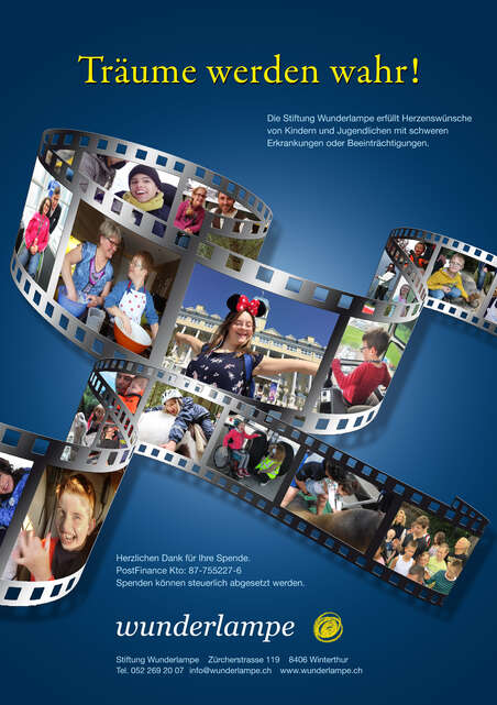 Flyer quer - Stiftung Wunderlampe
