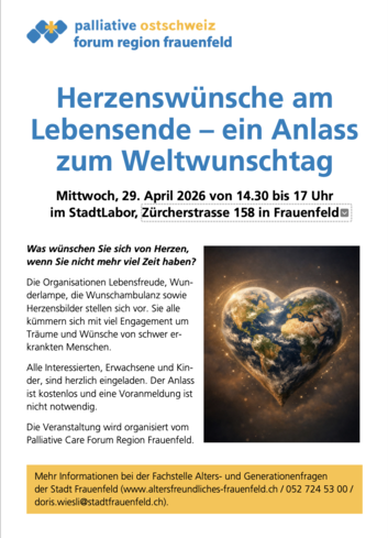 Die Stiftung Wunderlampe stellt sich am Weltwunschtag im StadtLabor Frauenfeld vor