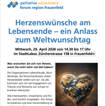 Die Stiftung Wunderlampe stellt sich am Weltwunschtag im StadtLabor Frauenfeld vor