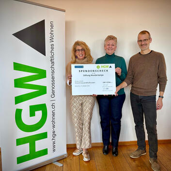 HGW spendet Erlös von «Plauderbar»-Versteigerung an Stiftung Wunderlampe