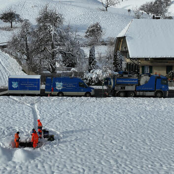  Die KIBAG Entwässerungstechnologie AG bedenkt die Wunderlampe mit ihrer Weihnachtsspende