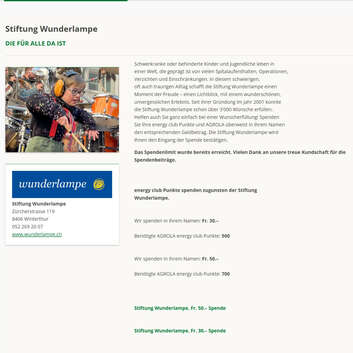 Stiftung Wunderlampe News