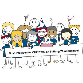 Boss Info unterstützt die Wunderlampe mit namhafter Spende