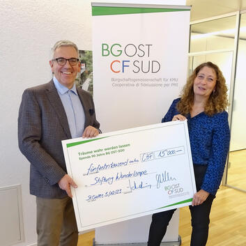 BG OST-SÜD unterstützt Stiftung Wunderlampe mit Jubiläumsspende