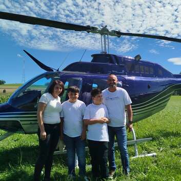 Erzen ist begeistert von seinem Alpenrundflug