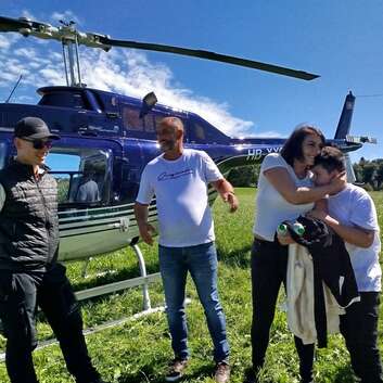 Erzen ist begeistert von seinem Alpenrundflug